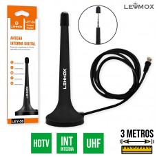 Antena para TV Interna Digital 3m LEY-56 Lehmox