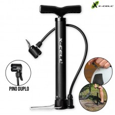 Bomba de Ar Manual Pino Duplo 30Cm XC-BB-20 X-Cell