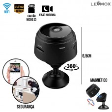 Mini Câmera Espiã LEY-144 Lehmox - Preta