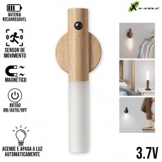 Luminária Led Recarregável XC-LC-01 X-Cell - Madeira Claro