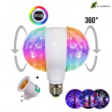 Lâmpada RGB Dupla Giratória com Adaptador de Tomada XC-LL-01 X-Cell