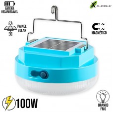 Lâmpada de Emergência Solar Recarregável T125 100W XC-LP-13 X-Cell