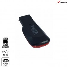 Leitor USB de Cartão Memória Micro SD DKQ-02 Xtrad