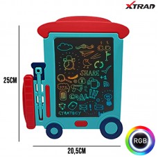 Lousa Mágica LCD RGB Infantil 9" polegadas XZB-10 Xtrad - Verde