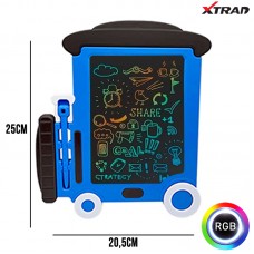 Lousa Mágica LCD RGB Infantil 9" polegadas XZB-10 Xtrad - Azul