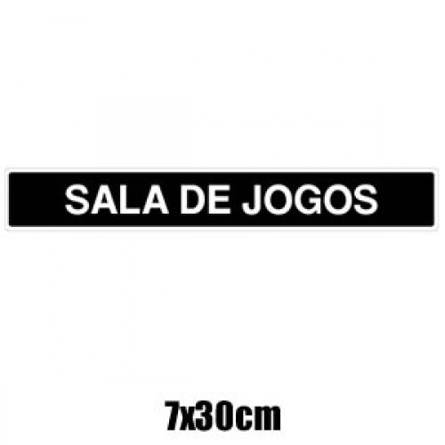 Placas Salão de Jogos