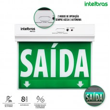 Placa de Sinalização Face Única Saída PSA 125 Intelbras