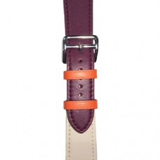 Pulseira Couro Swift Watch 38/40mm - Bordô Bege