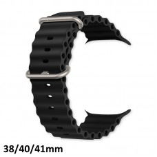 Pulseira Smartwatch Oceano 38/40/41mm - Preta