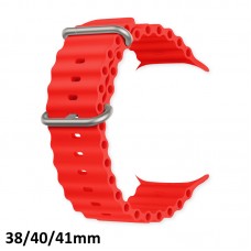 Pulseira Smartwatch Oceano 38/40/41mm - Vermelha