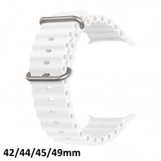 Pulseira Smartwatch Oceano 42/44/45/49mm - Branca