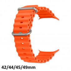 Pulseira Smartwatch Oceano 42/44/45/49mm - Laranja