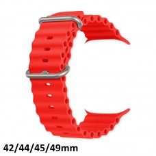 Pulseira Smartwatch Oceano 42/44/45/49mm - Vermelha