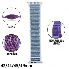 Pulseira Smartwatch Loop Esportiva 42/44/45/49mm - Branca