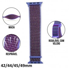Pulseira Smartwatch Loop Esportiva 42/44/45/49mm - Lilás