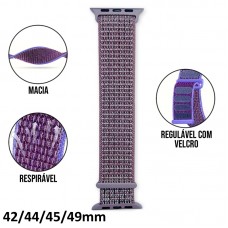 Pulseira Smartwatch Loop Esportiva 42/44/45/49mm - Rosa Escuro