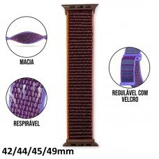 Pulseira Smartwatch Loop Esportiva 42/44/45/49mm - Roxa RL