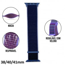 Pulseira Smartwatch Loop Esportiva 38/40/41mm - Azul Lilás