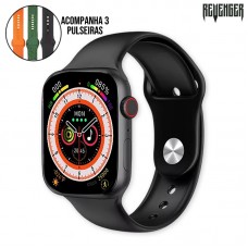 Relógio Smartwatch 3 em 1 RG-W62 Revenger - Preto