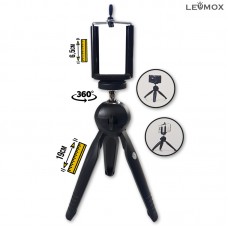Tripé Celular/Câmera com Suporte LEY-228 Lehmox - Preto