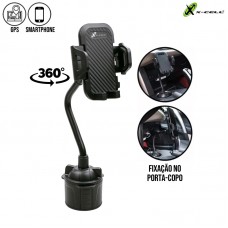 Suporte Celular Veicular Porta-Copo XC-SP-25 X-Cell