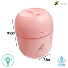 Umidificador 220ml LED XC-UM-01 X-Cell - Rosa
