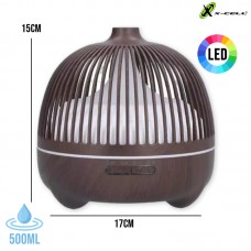 Difusor Umidificador 500ml LED XC-UM-06 X-Cell - Madeira Escura