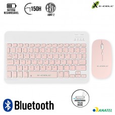 Kit Teclado + Mouse sem Fio Tom Pastel XC-CB-06 X-Cell - Pink