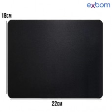Mouse Pad 22x18cm MP-2218 Exbom - Preto