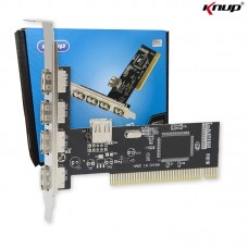 Placa PCI USB 2.0 4+1 Portas KP-PL-912 Knup