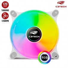 Cooler Fan 12x12cm RGB F9-L160WH C3 Tech - Branco