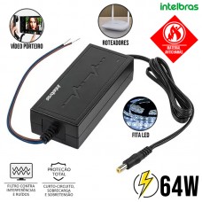 Fonte 12V AC/DC EF 1205S Intelbras