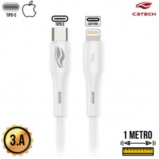 Cabo Tipo C x Lightning 1m CB-CL300WH C3 Tech - Branco