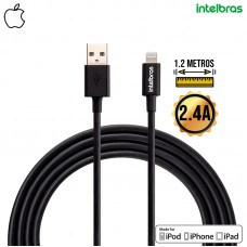 Cabo Lightning 1,2m MFI EUAL 12PP Intelbras - Preto
