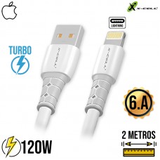 Cabo Lightning 2m Turbo 120W XC-CD-141 X-Cell - Branco