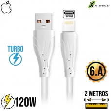 Cabo Lightning 2m Turbo 120W XC-CD-143 X-Cell - Branco