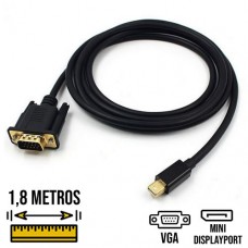 Cabo Adaptador Mini Displayport x VGA 1,8m