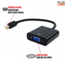 Cabo Adaptador Mini Displayport x VGA ADP-203BK Plus Cable