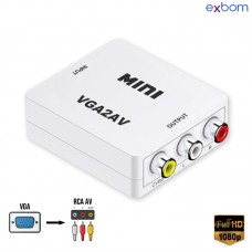 Mini Conversor de VGA para RCA AV CC-VA10 Exbom