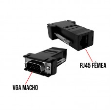 Adaptador Extensor VGA Macho x RJ45 LE-5564 It Blue