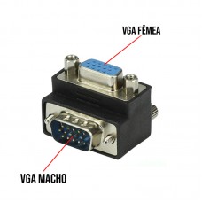 Adaptador 90º VGA Macho x VGA Fêmea LE-5577 It Blue