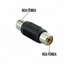 Adaptador Emenda RCA Fêmea X RCA Fêmea LE-5581 It Blue