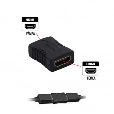 Adaptador Emenda HDMI Fêmea x HDMI Fêmea
