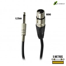 Cabo P10 x XLR 5m XC-P10-XLR X-Cell