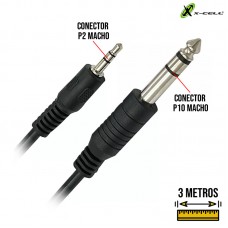 Cabo P2 x P10 3m XC-P2-P10-3M X-Cell