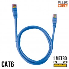 Cabo de Rede Cat6 1m CAT610BL Plus Cable - Azul