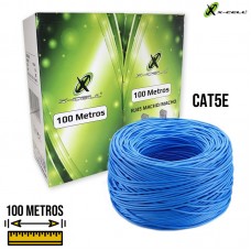 Caixa Cabo de Rede 100m Cat5e XC-CR-100M X-Cell - Azul