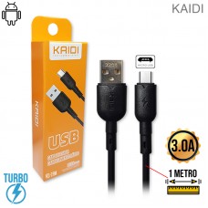 Cabo V8 1m Turbo KD-28M Kaidi - Preto