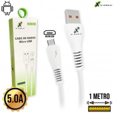Cabo V8 1m XC-CD-126 X-Cell - Branco