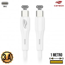 Cabo Tipo C 1m CB-P300WH C3 Tech - Branco